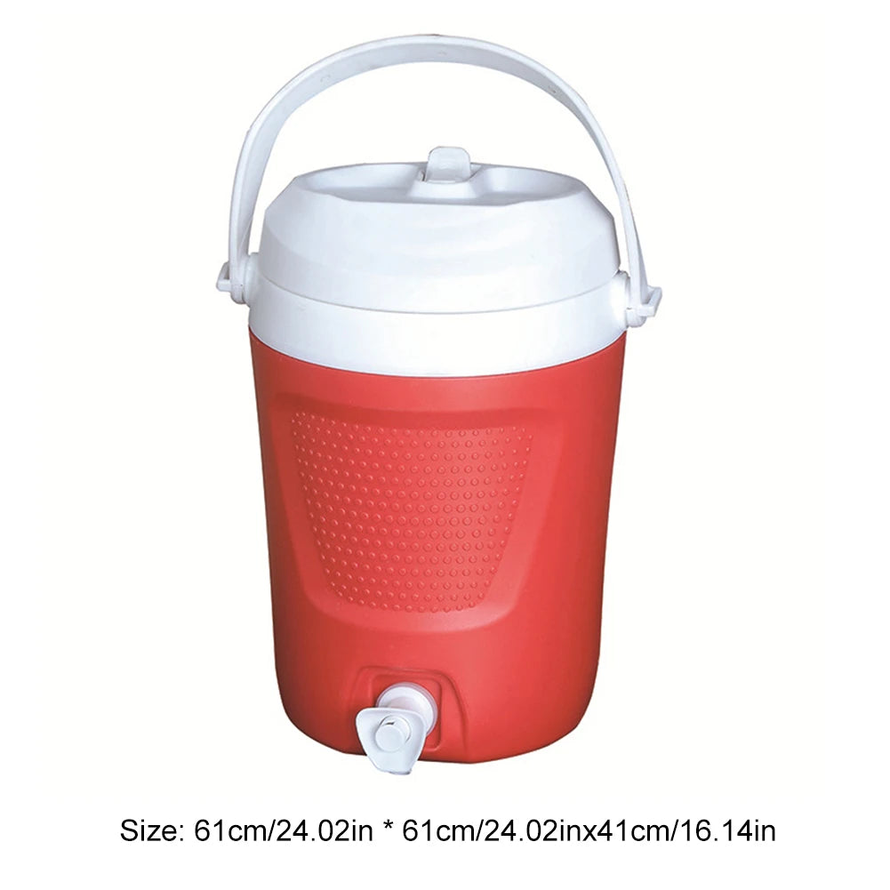 1 Gallon Insulated Water Bottle with Handle Drinks Jug 2 Water Outlet Thermal Water Bottle Large Capacity for Outdoor Travel