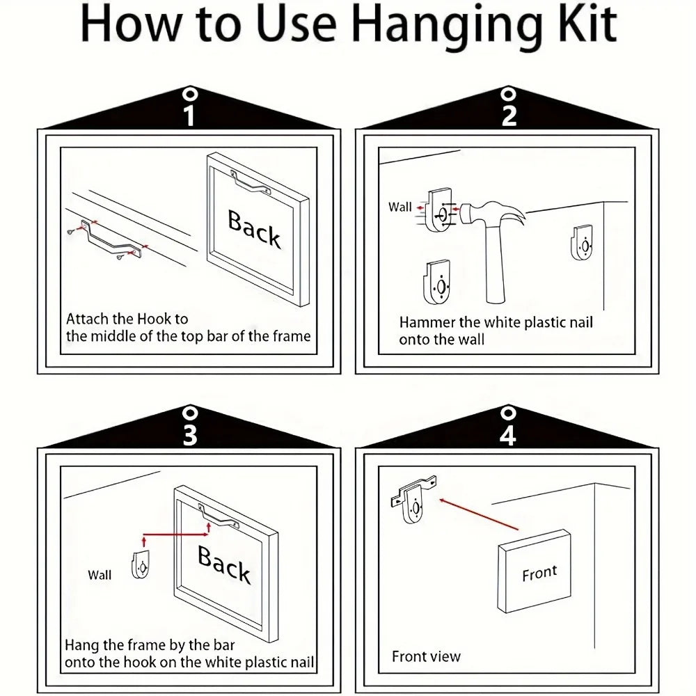 1.5 inch thick pine solid wood frame whale tail canvas art - Marine themed print, suitable for interior home decor