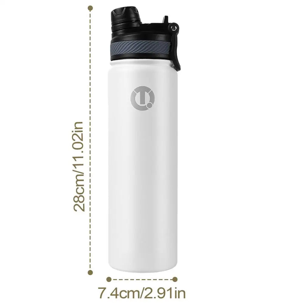 Cycling Water Bottle 23oz/650ml Stainless Steel Sport Water Bottle Portable Outdoor Water Kettle Leak Proof For Cycling Sports