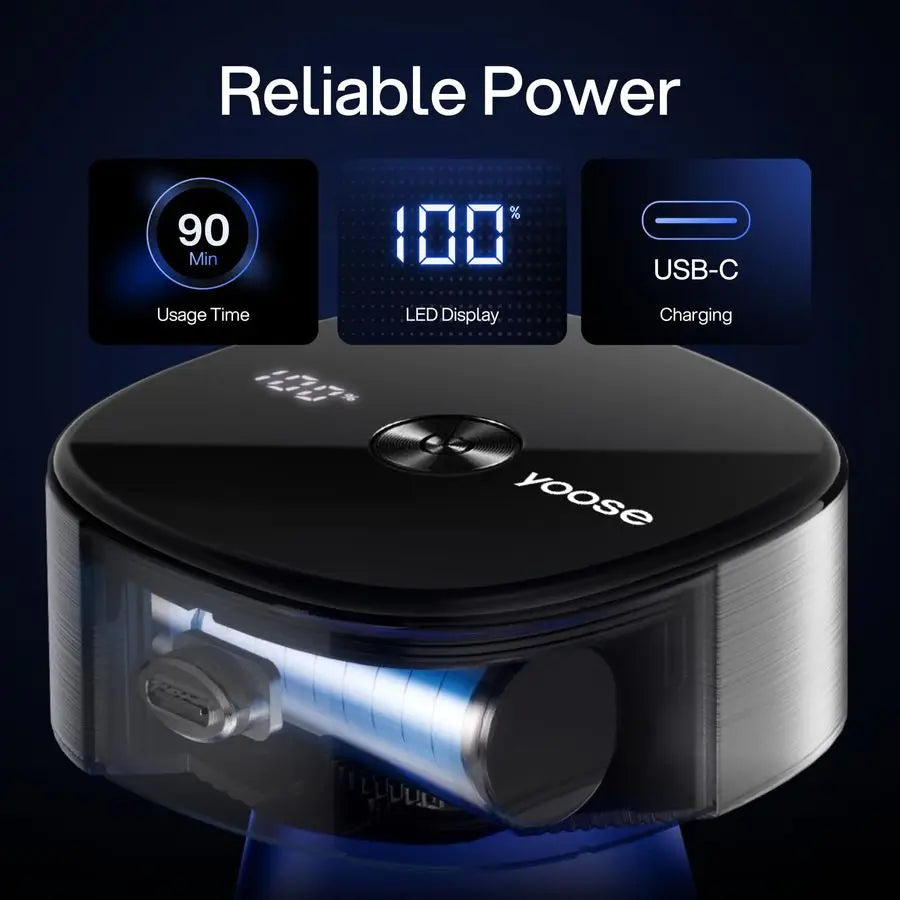 Head Shavers for Bald Men, IPX7 Skin Close Electric Razor for Men Ergonomic Design, USBC, 90Min Usage, 5 Floating Cutting Heads,