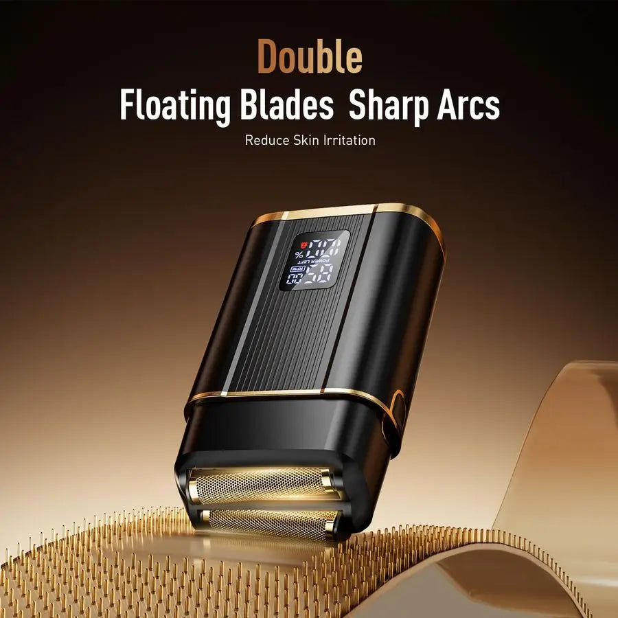 Foil Shaver for Men Cordless Electric Razor with HighSpeed Dual Blades, Rechargeable USBC, IPX6 Waterproof amp TravelFriendly Ho