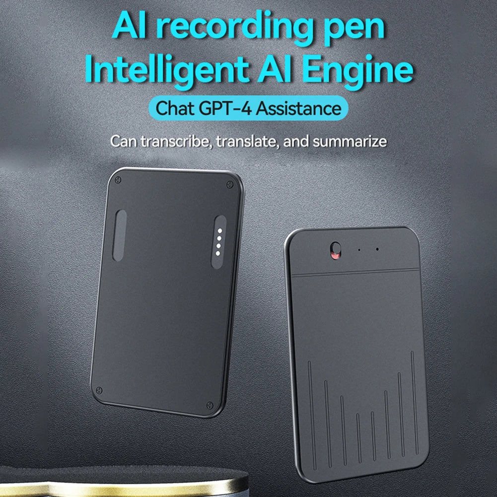 AI Voice Recorder Transcribe & Summarization with ChatGPT AI Notetaking Device Sound Recorder for Lecture Meeting Call Interview