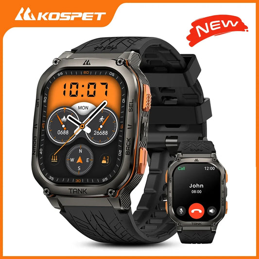 KOSPET TANK M3 Ultra GPS Smart Watch for Men 5ATM Waterproof Bluetooth Call Heart Rate Diving Skiing Hiking for Android iOS