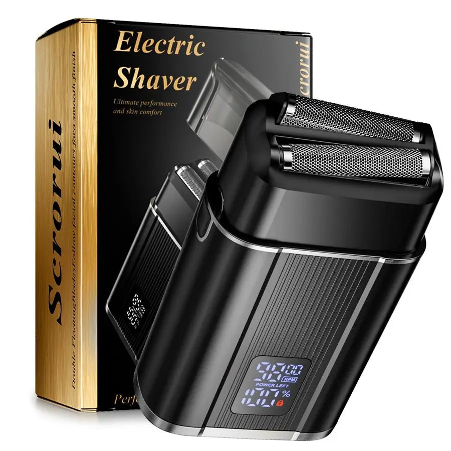 Foil Shaver for Men Cordless Electric Razor with HighSpeed Dual Blades, Rechargeable USBC, IPX6 Waterproof amp TravelFriendly Ho