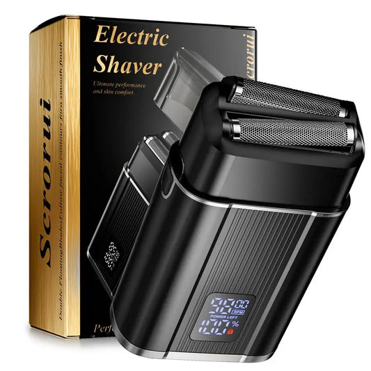 Foil Shaver for Men Cordless Electric Razor with HighSpeed Dual Blades, Rechargeable USBC, IPX6 Waterproof amp TravelFriendly Ho