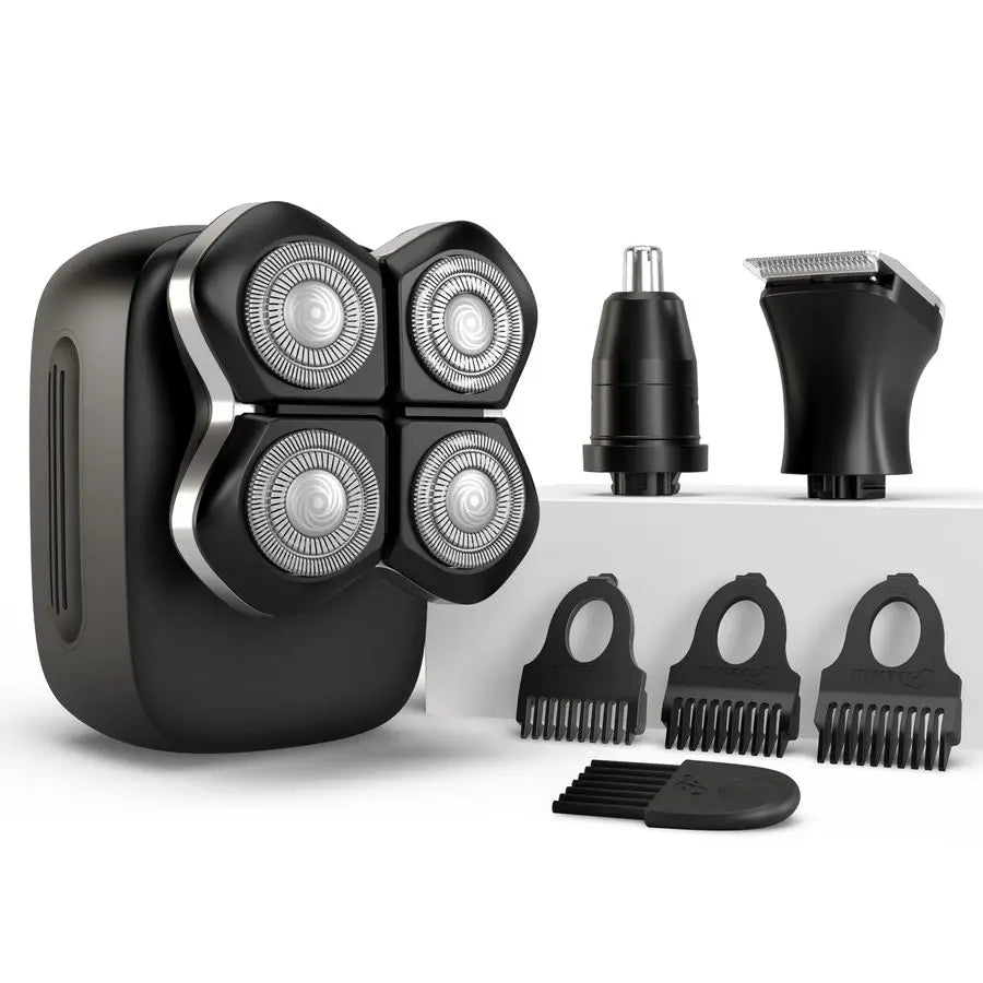 FlexSeries Pro Electric Head amp Body Shaver Mens Cordless Rechargeable Wet Dry Skull Bald Head Back amp Groin Waterproof Razor