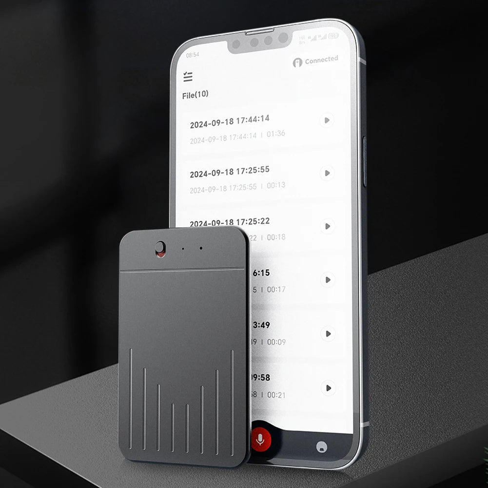 AI Voice Recorder APP Control Audio Recorder Audio Dictaphone Transcribe Summary Language Translation Device for Meetings/Calls