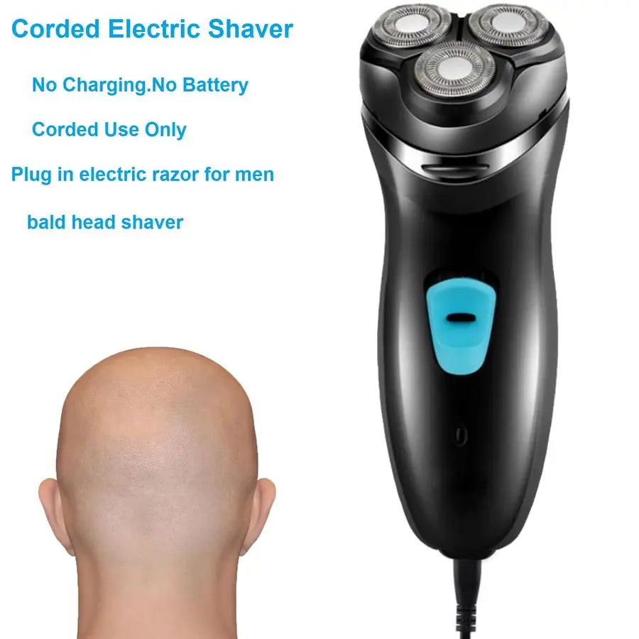 Electric Shaver for Men.Professional Head Shaver for Bald Man.3D Float Razor for Close Shave Machine.Face Stubble Bold Heavy Bea