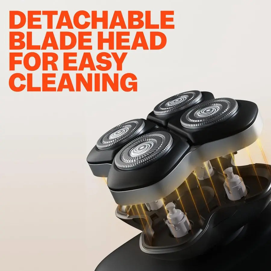 FlexSeries Pro Electric Head amp Body Shaver Mens Cordless Rechargeable Wet Dry Skull Bald Head Back amp Groin Waterproof Razor
