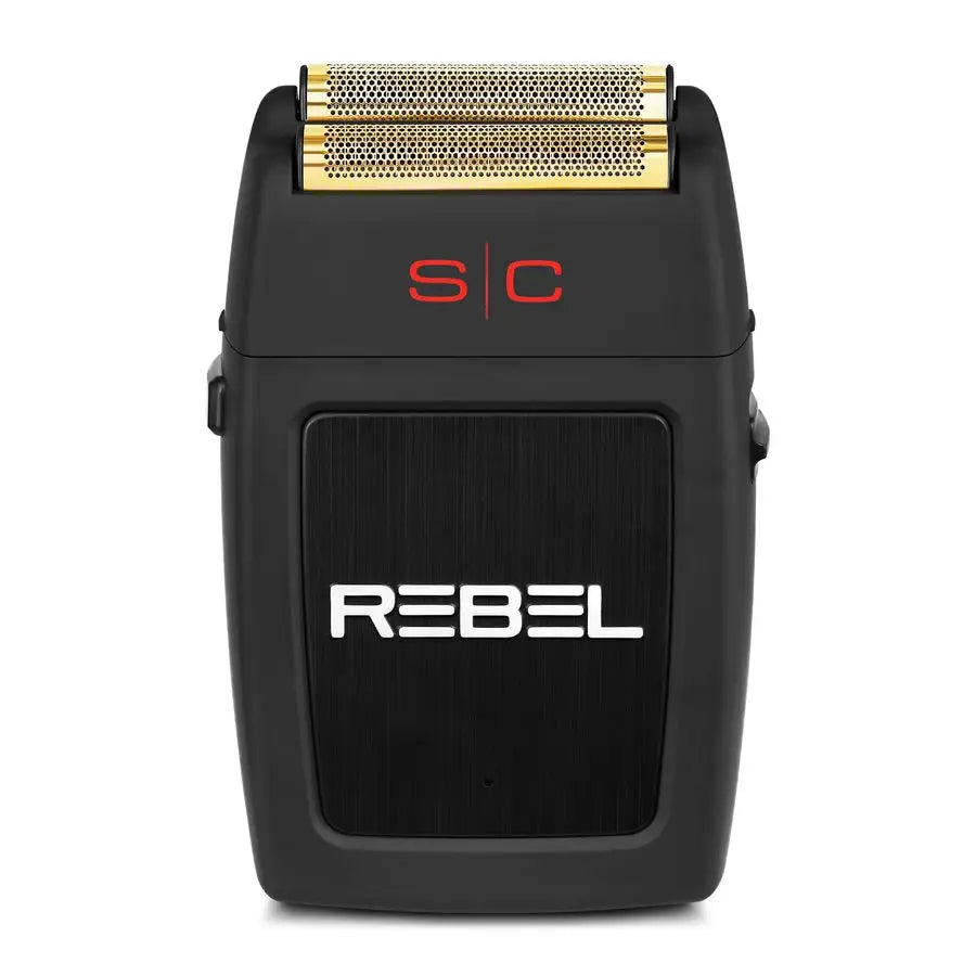 Rebel Professional Cordless Double Foil Shaver Super Torque Motor, USBC Rechargeable Electric Mens Foil Shaver, Close Shave, Bar