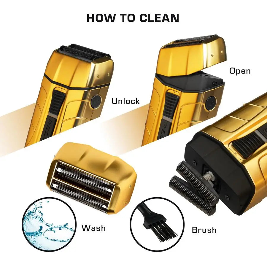 Titanium Foil Shaver Cord Cordless Shaver for Men, Powerful Electric Razor USBC Rechargeable, Up to 170 Minutes of Run Time, Qui