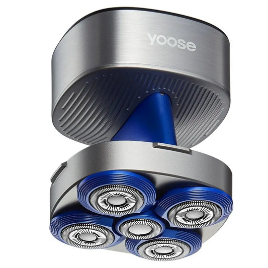 Head Shavers for Bald Men, IPX7 Skin Close Electric Razor for Men Ergonomic Design, USBC, 90Min Usage, 5 Floating Cutting Heads,