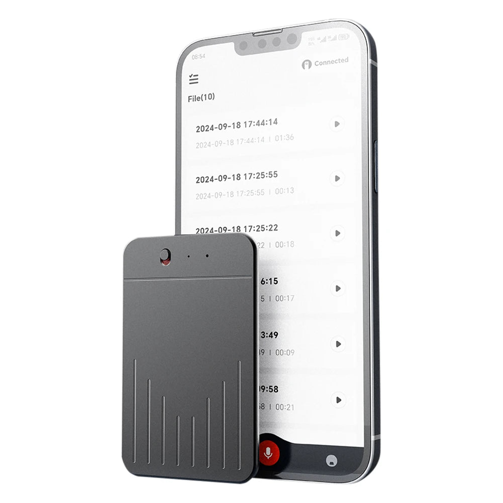 AI Voice Recorder APP Control Audio Recorder Audio Dictaphone Transcribe Summary Language Translation Device for Meetings/Calls